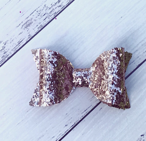 4" Glitter Hair Bow