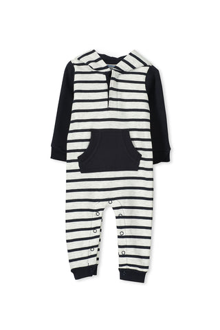 Stripe Fleece Romper by Milky (000-1)