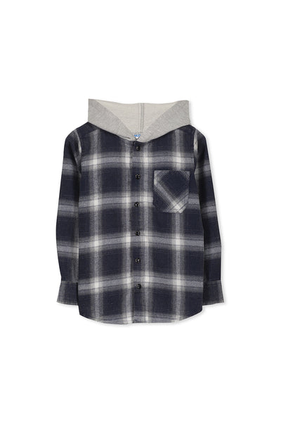 Hooded Check Shirt (3-7)