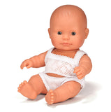 Miniland Anatomically Correct Baby Doll, Caucasian Boy, 21cm