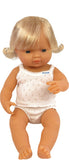 Miniland Anatomically Correct 38cm Doll, Caucasian Girl