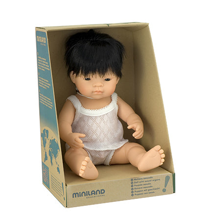 Miniland Anatomically Correct 38cmDoll- Asian Boy