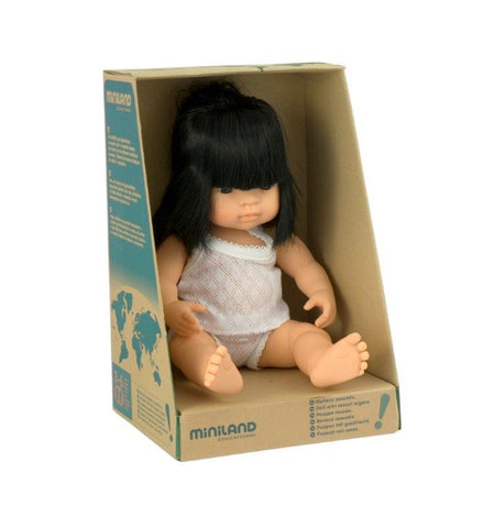 Miniland Anatomically Correct 38cm Doll, Asian Girl