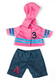 Miniland Wardrobe, 21cm Doll Hoodie and Jeans Outfit