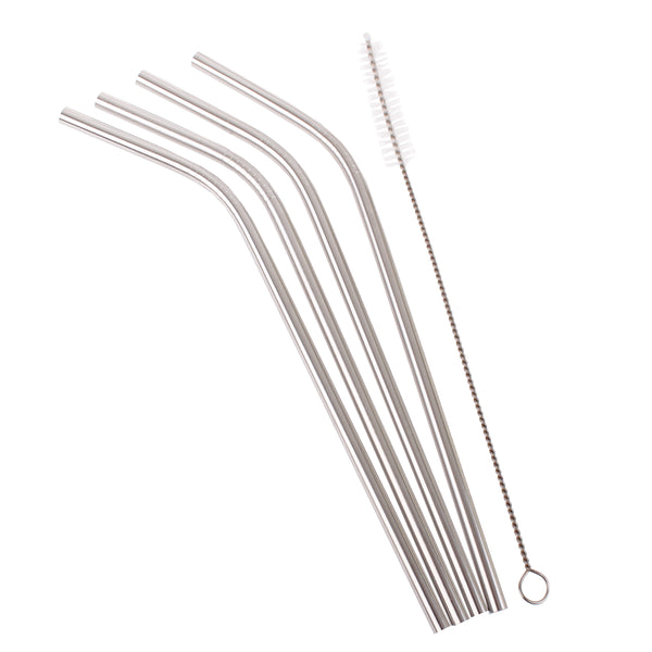 Stainless Steel Straw (bent) 4 pk