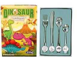 Children's 4 piece Cutlery Set - Dinosaurs