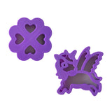Lunch Punch Cutters Pairs - I HEART Unicorns