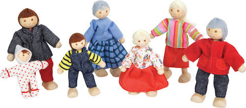 Discoveroo Wooden Doll Family