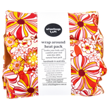 Wrap Around Heat Pack - Vintage Flowers Orange