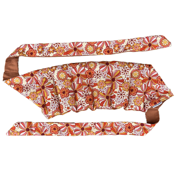 Wrap Around Heat Pack - Vintage Flowers Orange