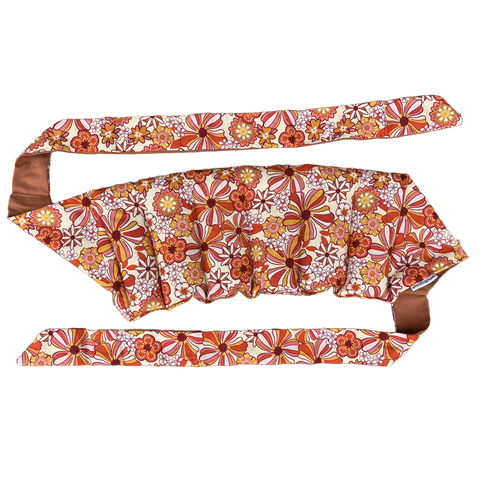 Wrap Around Heat Pack - Vintage Flowers Orange