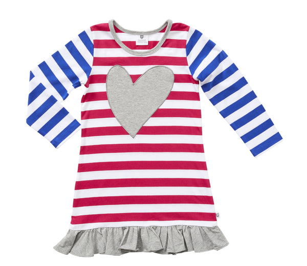 Love the Stripe Dress by Hootkid (3-7)