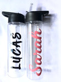 Clear 750ml Personalised Drink Bottle