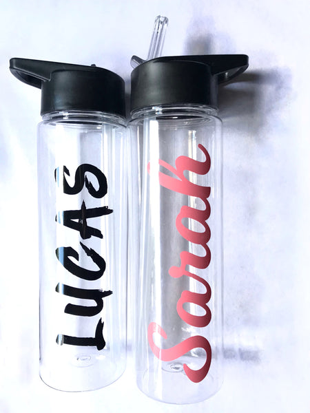 Clear 750ml Personalised Drink Bottle