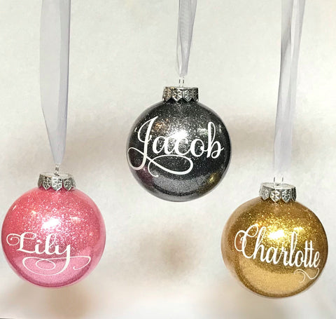 Personalised Christmas Baubles - Signature Release
