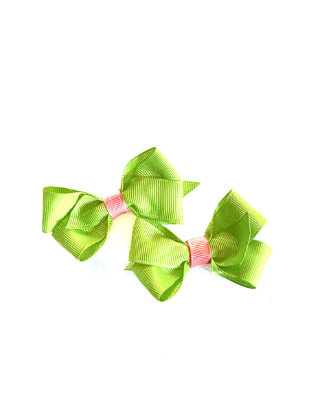 Handmade 3" Hair Bow Clip Sets