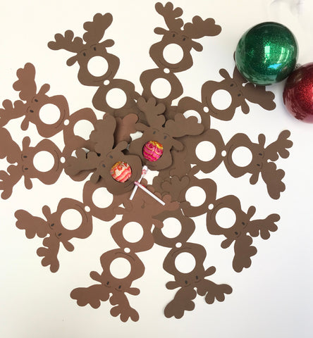 Reindeer Lollipop Holders - 10 pack