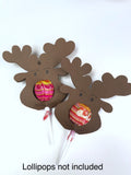 Reindeer Lollipop Holders - 10 pack