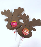 Reindeer Lollipop Holders - 10 pack