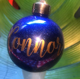 Personalised Christmas Bauble - script font