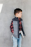 Charcoal Puffer Vest (3-7)