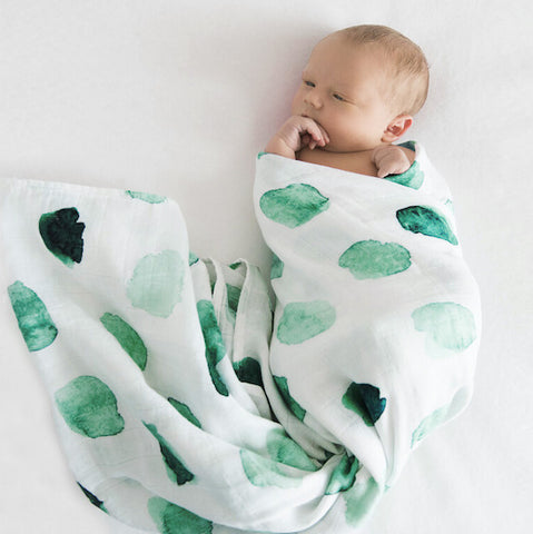 Organic muslin Wrap - Sea Mist