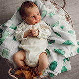 Organic muslin Wrap - Sea Mist