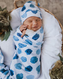 Jersey Wrap and Beanie Set - Ocean Skies