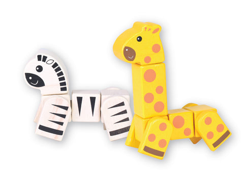 Snap Blocks - Giraffe and Zebra