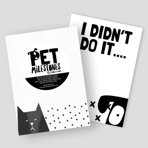 Pet Milestone Cards