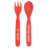 Toddler Bamboo Cutlery Set -Red