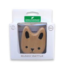 Wooden Bunny Rattle