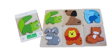 Wooden Chunky Puzzle - Animals